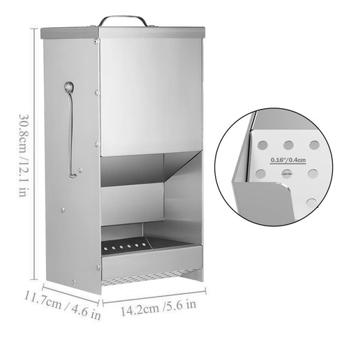 Alimentador De Animales Pequeños Con Tapa, Dispensador De