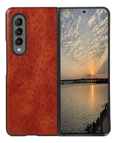 Funda De Textura Para Samsung Galaxy Z Fold3 5g Crazy Horse