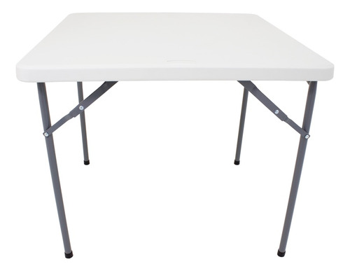 Mesa de exterior Duraflex MD-86 de plástico/acero color blanco