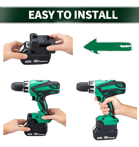 Adaptador De Batería Makita De 18 V Convertir A Herramienta