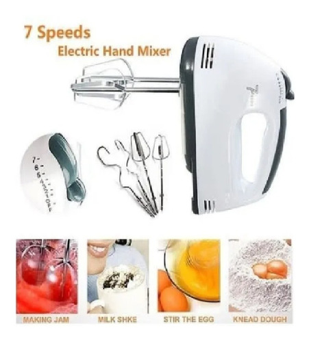 Imagen 3 de 3 de Batidora De Mano Electrica Amasa Mezcla Sokany Mixer