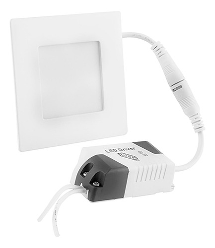 Lámpara Led Cuadrada Para Empotrar 12 W