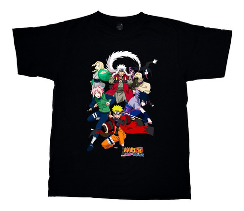 Camiseta Estampada Naruto Equipo 7 Sanin  2 Anime