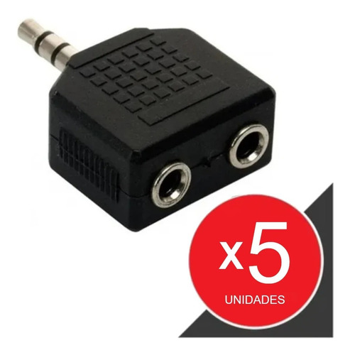 Adaptador Mini Plug 2 Hembras Divisor Auricular Stereo 3.5mm