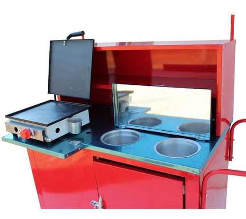 Carrinho Hot Dog Cachorro Quente E Lanches+brinde Chapeira