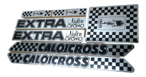 Em Silk Adesivos Caloi Cross Extra Light Cromo Nylon Seta 84