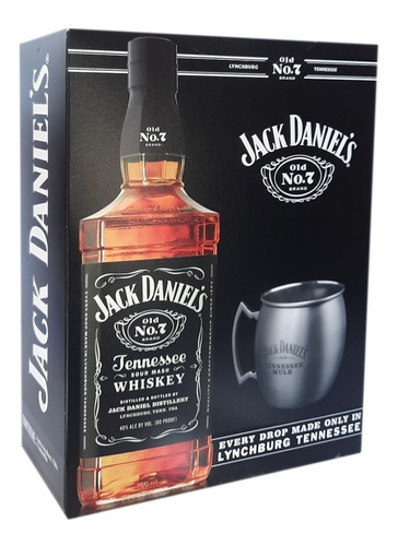 Pack Jack Daniels 750cc + Mug Metálico