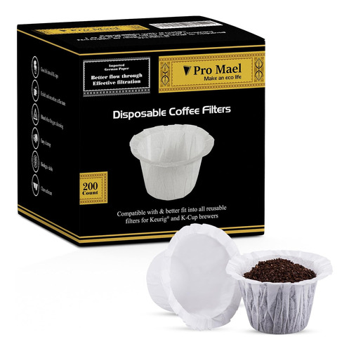 Filtros Desechables Tazas K, Papel De Filtro De Café C...