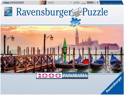 Rompecabezas Puzzle 1000 Góndolas En Venecia Ravensburger