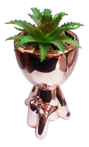 Vaso Decorativo Com Planta Artificial Enfeite Para Casa