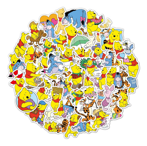 52pcs Winnie The Pooh Stickers