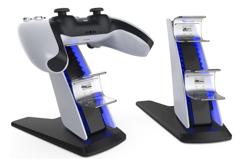 Soporte de carga dual Dock Station para controlador Ps5, color blanco, 5 V