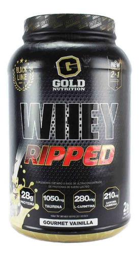 Imagen 1 de 7 de Whey Ripped Gold Nutrition Proteína Con Quemador De Grasa