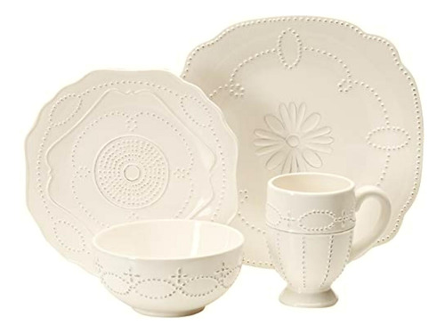 American Atelier Gabrielle 16-piece Dinnerware Set, Scallop