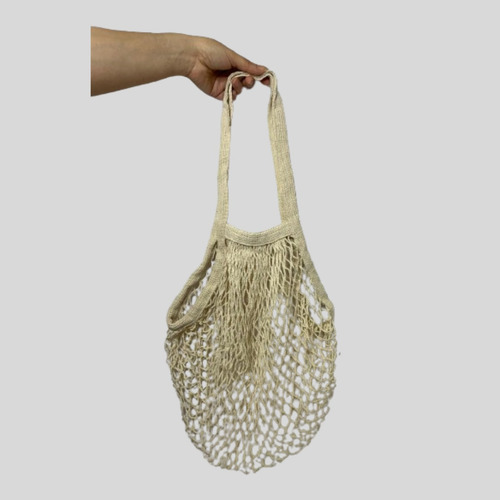 Bolsa Multiusos De Malla Ecológica Tipo Red De Algodón