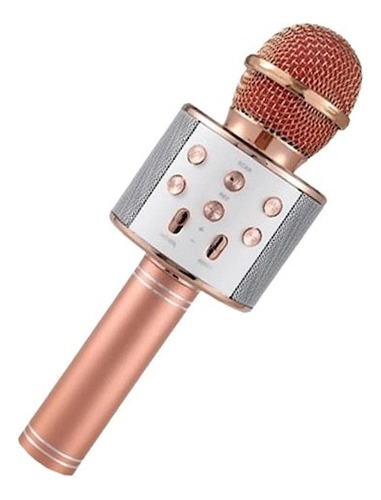 Micrófono A Bluetooth Inalámbrico Karaoke Ws-858