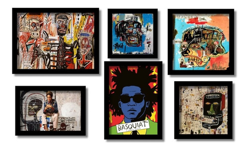 Basquiat, Jean Michel, Quadros Famosos Seleção Melhores Kit6