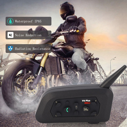 Intercomunicador V6plus Para Casco De Motocicleta 1200m