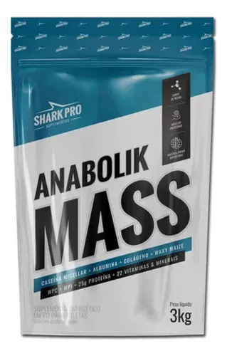 comprar Recarga de masa anabolik hipercalórica de 3 kg, sabor vainilla Shark Pro