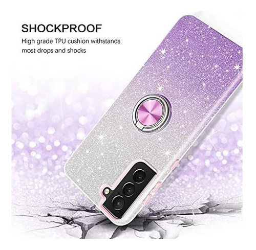 Veningo Funda Para Galaxy S21 5g, Funda Para Samsung S21, De Rn037-púrpura.