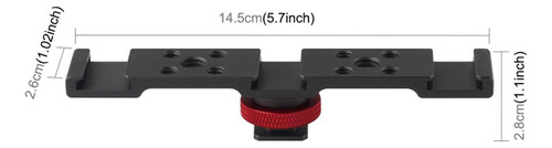 Soporte De Zapata De Accesorios 3 En 1 Para Cámaras Slr