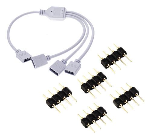 Cable Divisor De 4 Vías Para Tira Led Rgb 3528 5050