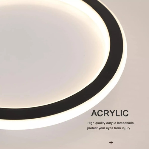JUDENG Lámpara de Techo Moderna Regulable para Dormitorio y Sala Tricolor 25W Judeng N5472 Lámpara Techo Moderna Baño Regulable Lampara Colgante 3modos Lámparas Para Sala Interiores Decorativas