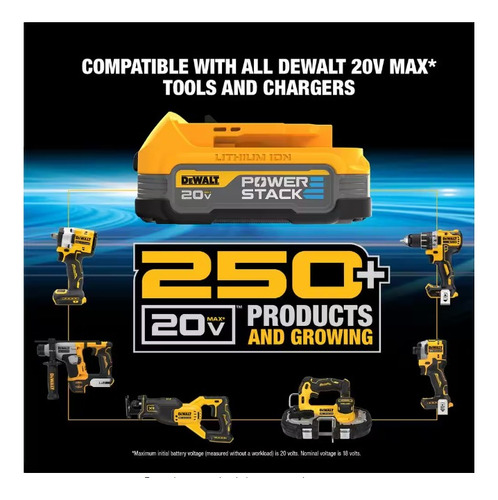 Baterías Y Cargador Powerstack 20 V 5,0 Ah Y 1,7 Ah Dewalt