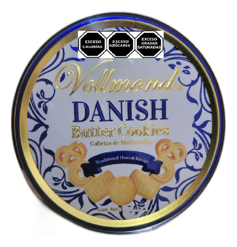 Galletas De Mantequilla Vollmond Danish Lata De 454grs