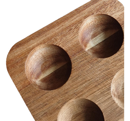 2 Contenedor De Huevos De Madera, Organizador De 4 Rejilla