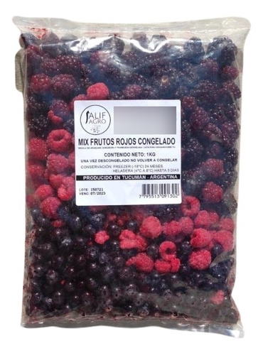 Mix Frutos Rojos Iqf Frambuesas Moras Y Arandanos 1kg