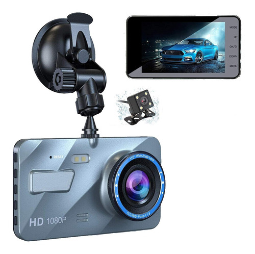 Dash Cam 1080p Fhd Dvr Vehiculo Conduccion Grabadora 4