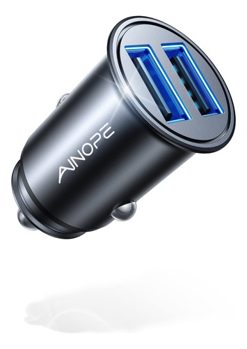 Car Charger, Ainope Smallest 4.8a All Metal Usb Car Charger