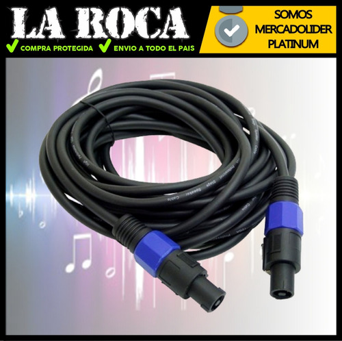 Imagen 5 de 10 de Cable Speakon 10mts 4 Pines Importado Profesional - La Roca