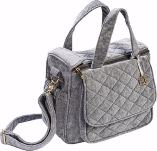 Bolsa Maternidade Tigor Cinza Plush Original - Média