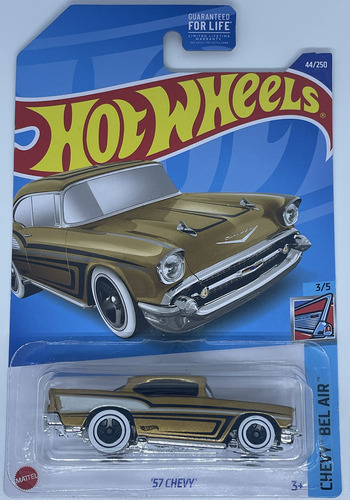 Hot Wheels  - Chevy 57 - Oro - Chevy Bel Air 3/5-44/250