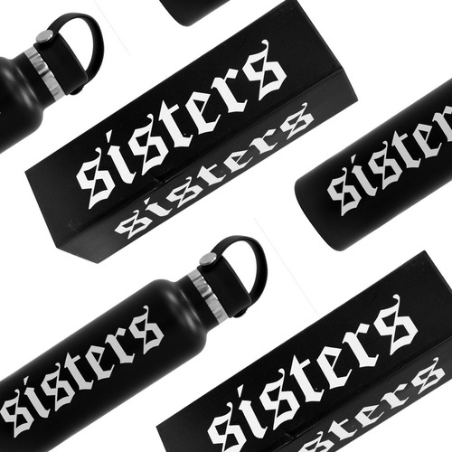 Botella Termo Acero Inoxidable 500 Ml Sisters Color Negro
