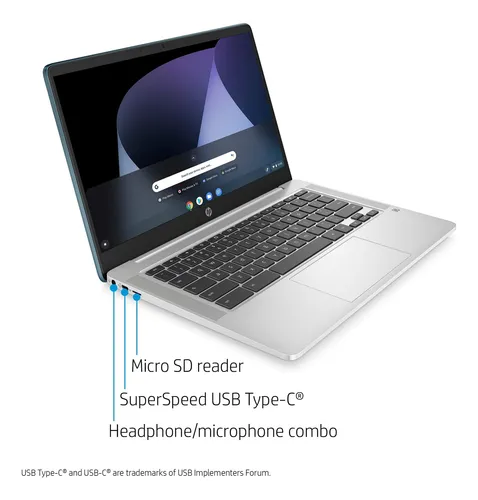 Laptop Hp Chromebook Fhd De 14 Pulgadas, Intel Celeron N4000
