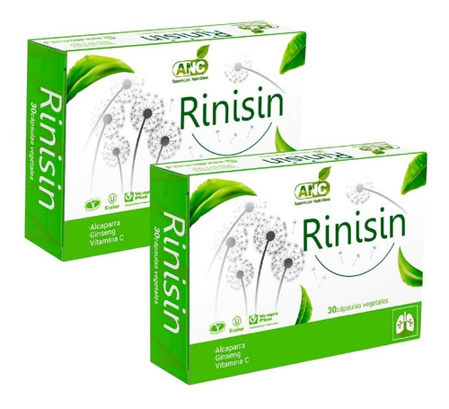 Rinisin Antialérgico Rinitis Pack 2 Cajas 30 Cápsulas C/u