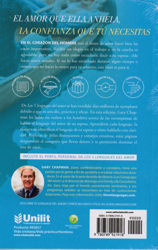 Los 5 Lenguajes Del Amor Para Hombres. Gary Chapman