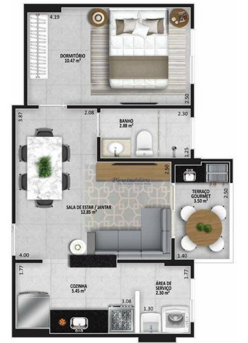 Imagem 20 de 29 de Apartamento Com 2 Dormitórios Sendo 1 Suíte, À Venda, 63 M² Por R$ 357 Mil - Aviação - Praia Grande/sp - Ap0857