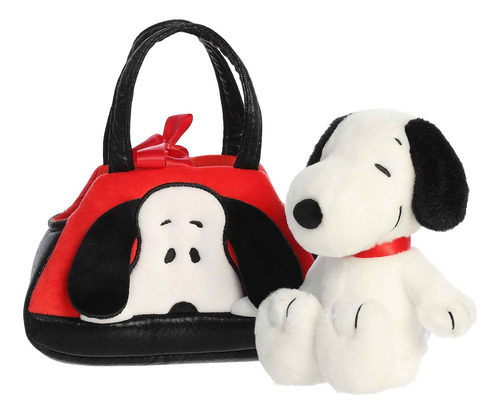 Aurora® Peanuts® Fancy Pals Peek-a-boo Snoopy & Belle Bolso Rojo