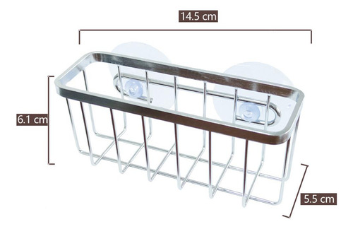 Estante Para Fregadero Con Ventosa De Acero Inoxidable Con S
