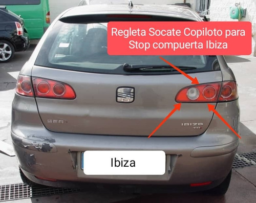 Regleta Socate Derecha Stop Maleta Seat Ibiza 03/08 Original