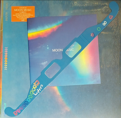 LP Coldplay LP Moon Music Vinil Ecológico Pink