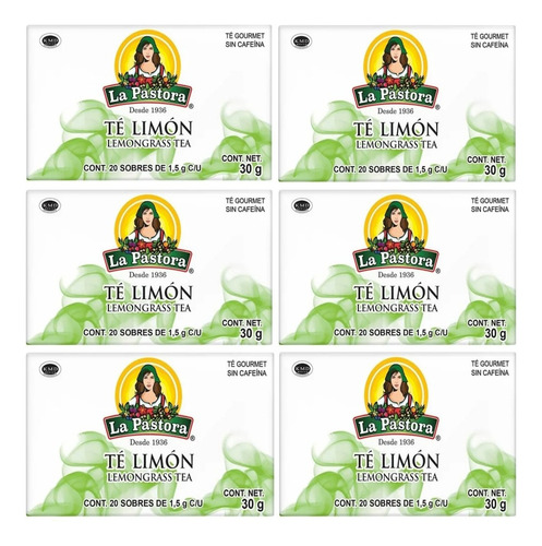 6 Té De Limón La Pastora 20 Sobres
