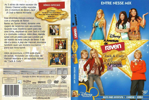 Dvd Lacrado A Aventura De Raven / Zack & Cody / Hannah Monta