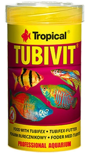 Tropical Tubivit pote 20g flocos com tubifex e larvas de mosquito