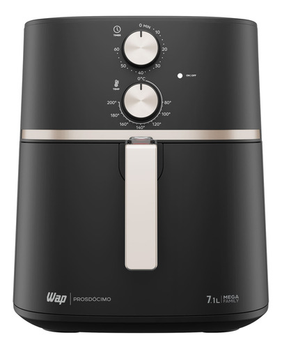 Fritadeira Elétrica Wap Air Fryer 2 Em 1 Mega Family 7,1l