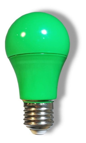 Lampada Led Bulbo A60 6w Colorida Decorativa E27 Biv Cor Da Luz Verde Voltagem 110v/220v (bivolt)